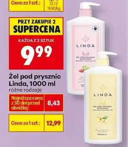 Biedronka Żel pod prysznic Linda, 1000 ml oferta