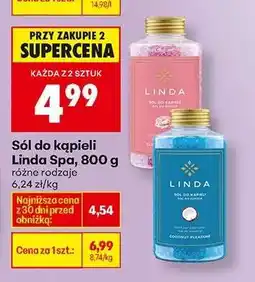 Biedronka Sól do kąpieli Linda Spa, 800 g oferta