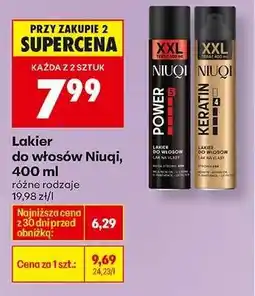 Biedronka Lakier do włosów NIUQI, 400 ml oferta