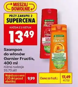 Biedronka Szampon do włosów Garnier Fructis, 400 ml oferta