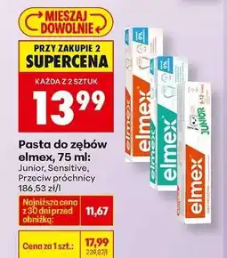 Biedronka pasta do zębów Elmex 75 ml oferta