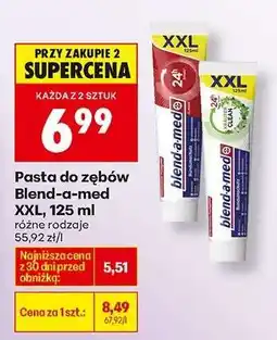 Biedronka Pasta do zębów blend-a-med XXL, 125 ml oferta