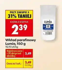Biedronka Wkład parafinowy Lumia , 150 g oferta