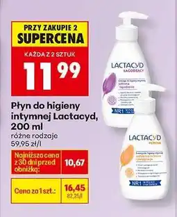 Biedronka Płyn do higieny intymnej Lactacyd, 200 ml oferta