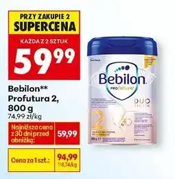 Biedronka Bebilon Profutura 2+, 800 g oferta