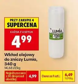 Biedronka Wkład olejowy do zniczy Lumia , 340 g oferta