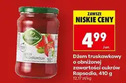Biedronka Dżem truskawkowy o obniżonej zawartości cukrów Rapsodia 410 g oferta