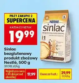 Biedronka Sinlac bezglutenowy produkt zbożowy Nestlé , 500 g oferta