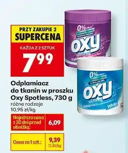 Biedronka Odplamiacz do tkanin w proszku Oxy Spotless 730 g oferta