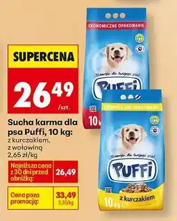 Biedronka Sucha karma dla psa Puffi, 10 kg oferta
