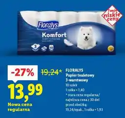 Lidl FLORALYS Papier toaletowy 3-warstwowy oferta