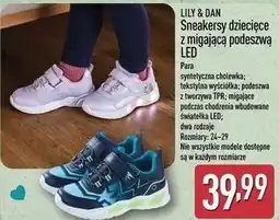 ALDI Lily & Dan Sneakersy dziecięce z migającą podeszwą LED oferta