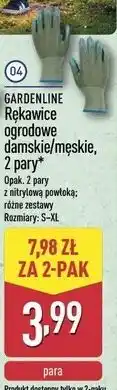 ALDI GARDENLINE Rękawice ogrodowe damskie/męskie, 2 pary oferta