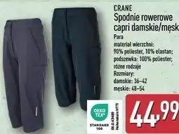 ALDI CRANE Spodnie rowerowe capri damskie/męskie oferta