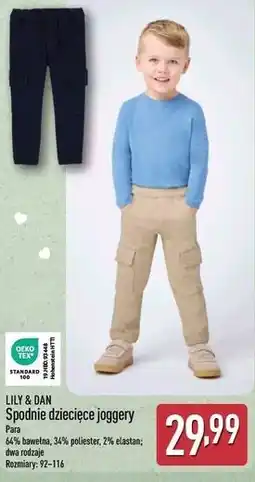 ALDI Lily & Dan Spodnie dziecięce joggery oferta