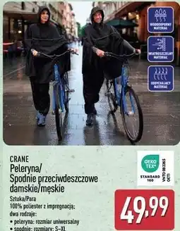 ALDI CRANE Peleryna/Spodnie przeciwdeszczowe damskie/męskie oferta