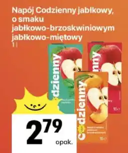 Delikatesy Centrum Napój Codzienny jabłkowy, o smaku jabłkowo-brzoskwiniowym, jabłkowo-miętowy oferta