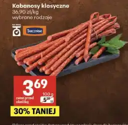 Delikatesy Centrum Kabanosy klasyczne wybrane rodzaje oferta