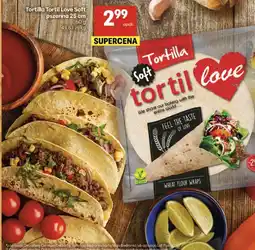 Delikatesy Centrum Tortilla Tortil Love Soft pszenna 25 cm oferta
