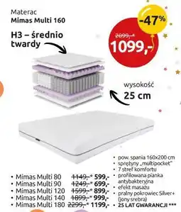 Black Red White materac Mimas Multi 160 oferta