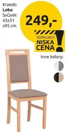 Black Red White krzesło Lobo oferta