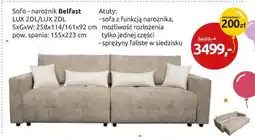 Black Red White sofa - narożnik Belfast oferta