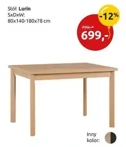 Black Red White stół Lurin oferta