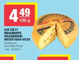 EuroSPAR Ser żółty Maasdamer Holenderski Huizer Kaas-Gilde oferta