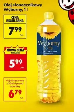Biedronka Olej słonecznikowy oferta