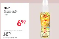 Rossmann Mgiełka do ciała dla kobiet Bali Breeze oferta