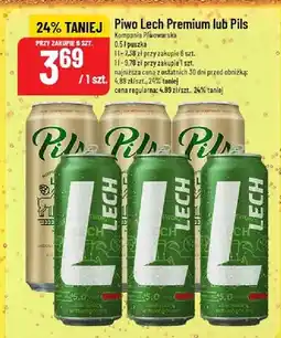 Polomarket Piwo Premium lub Pils Kompania Piwowarska oferta