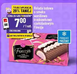 Polomarket Rolada lodowa w smaku waniliowo truskawkowo czekoladowym Finezja oferta