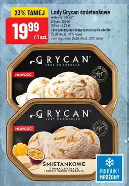 Polomarket Lody Grycan śmietankowe wybrane rodzaje oferta
