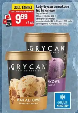 Polomarket Lody Grycan borówkowe lub bakaliowe oferta