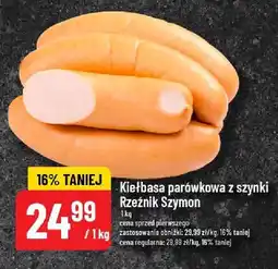 Polomarket Kiełbasa parówkowa z szynki Rzeźnik Szymon oferta