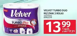 Selgros Ręcznik papierowy Velvet Turbo Duo 2 rolki oferta