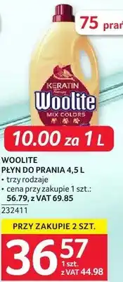 Selgros Płyn do prania Woolite 4.5L - cena przy zakupie 1 szt: 36.24, z VAT 69.85 oferta