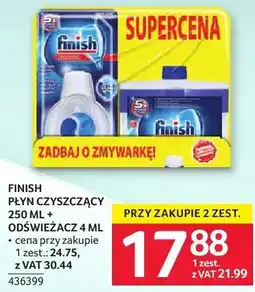Selgros Płyn do zmywarki Finish 250 ml + odświeżacz 4 ml - cena przy zakupie 2zest: -24.75, z VAT 30.44 oferta