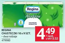 Selgros Chusteczki Regina Aloe Vera 10x9 szt oferta