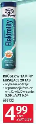 Selgros Witaminy Kruger Musujące 20 tab oferta