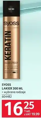 Selgros Lakier do włosów Syoss oferta