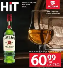 Selgros Whisky Jameson 40% oferta