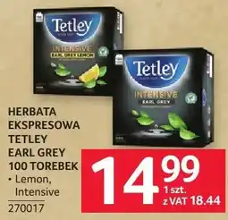 Selgros Herbata ekspresowa Tetley Earl Grey 100 torebek - Lemon, Intensive oferta