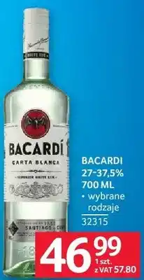 Selgros Rum Bacardi Carta Blanca 37,5% oferta