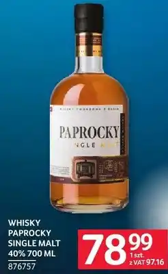 Selgros Whisky Paprocky Single Malt 40% oferta