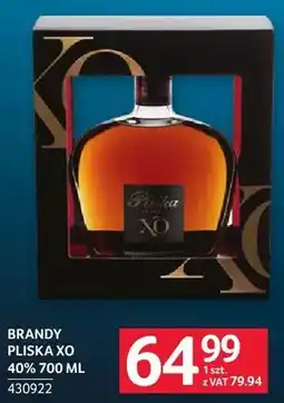 Selgros Brandy Pliska XO 40% oferta