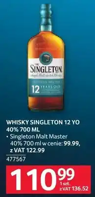 Selgros Whisky Singleton 12 YO 40% 700 ml - Single Malt Master oferta