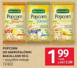 Selgros Popcorn do mikrofalówki Bakalland oferta