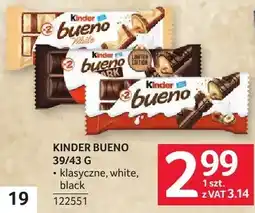 Selgros Czekolada Kinder Bueno 39/43 g oferta