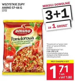 Selgros Zupa instant Amino pomidorowa 57-66g wszystkie zupy oferta